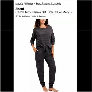 NWT Alfani Women’s Pajama Set